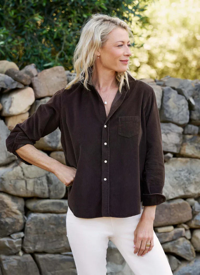 Eileen Corduroy Relaxed Button Up Shirt
