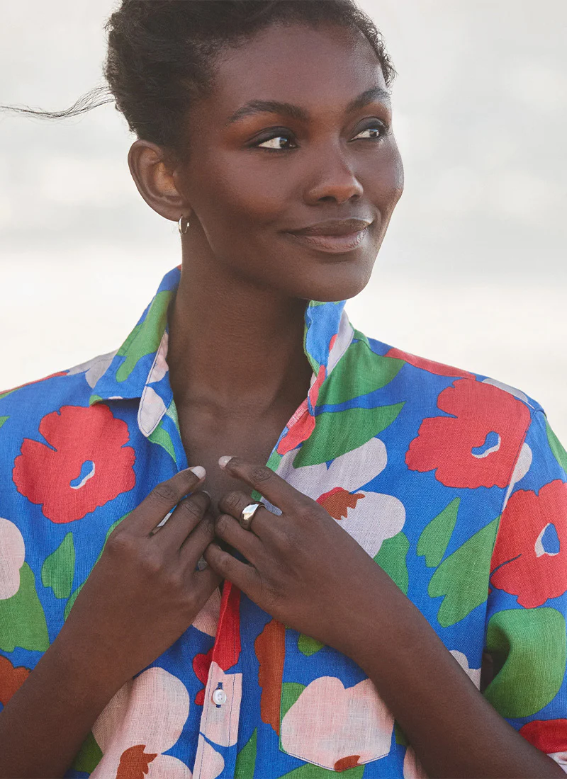 Eileen Linen Relaxed Button Up Shirt - Image 2