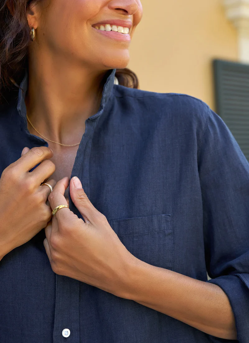 Eileen Button Up Linen Shirt - Image 3