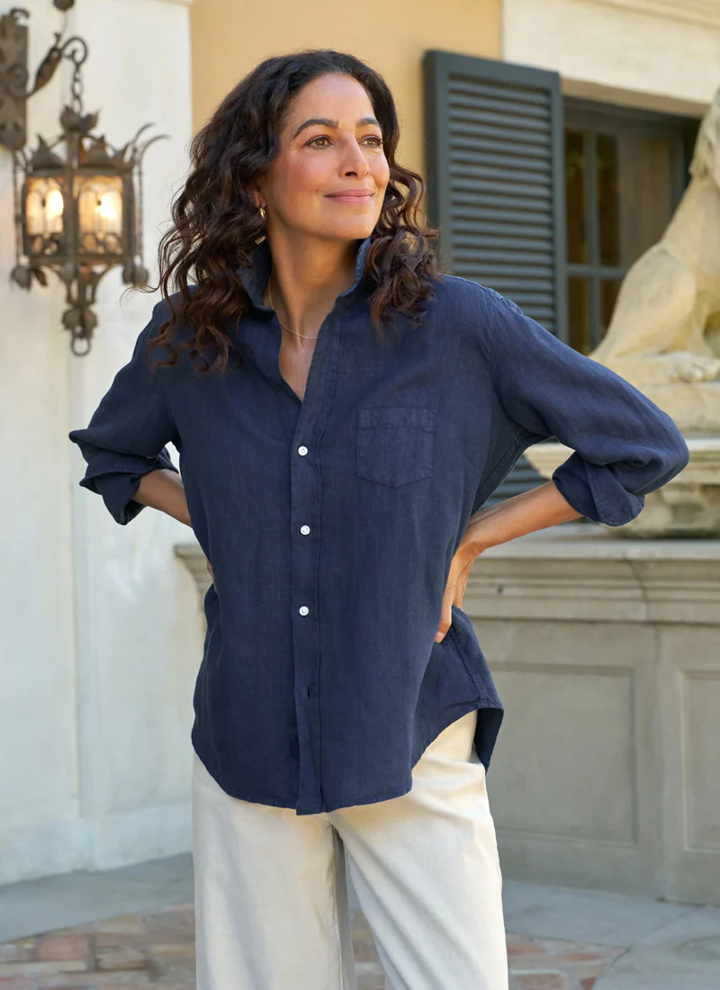 Eileen Button Up Linen Shirt - Image 4