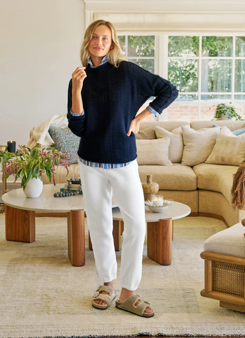 Eileen Relaxed Button-up Shirt Blue Stripe - Image 5