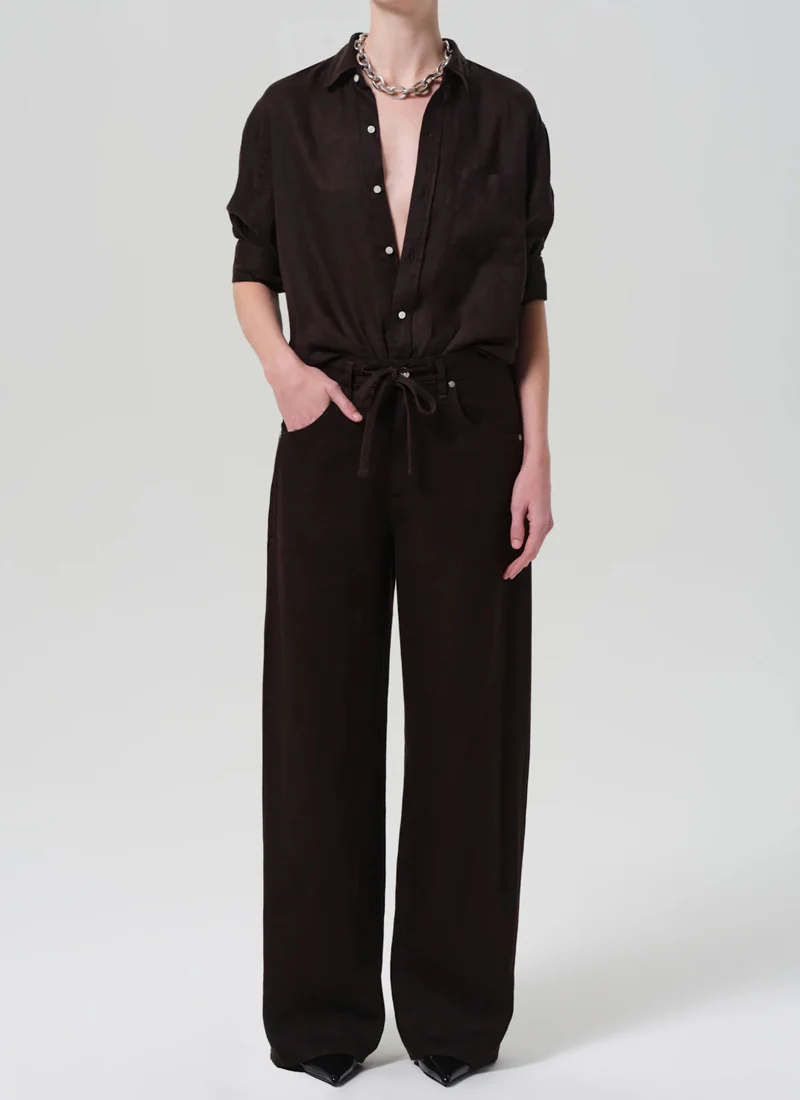 Kayla Shrunken Linen Shirt - Image 4