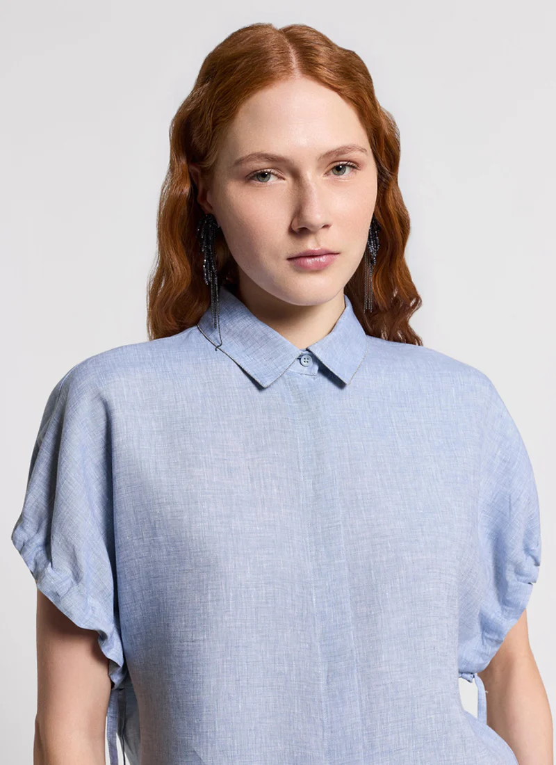 Lightweight Linen Canvas Shirt - Image 3