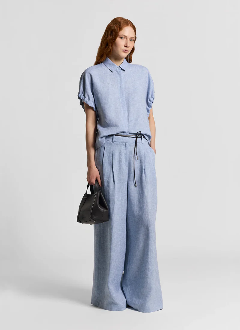 Lightweight Linen Canvas Shirt - Image 4