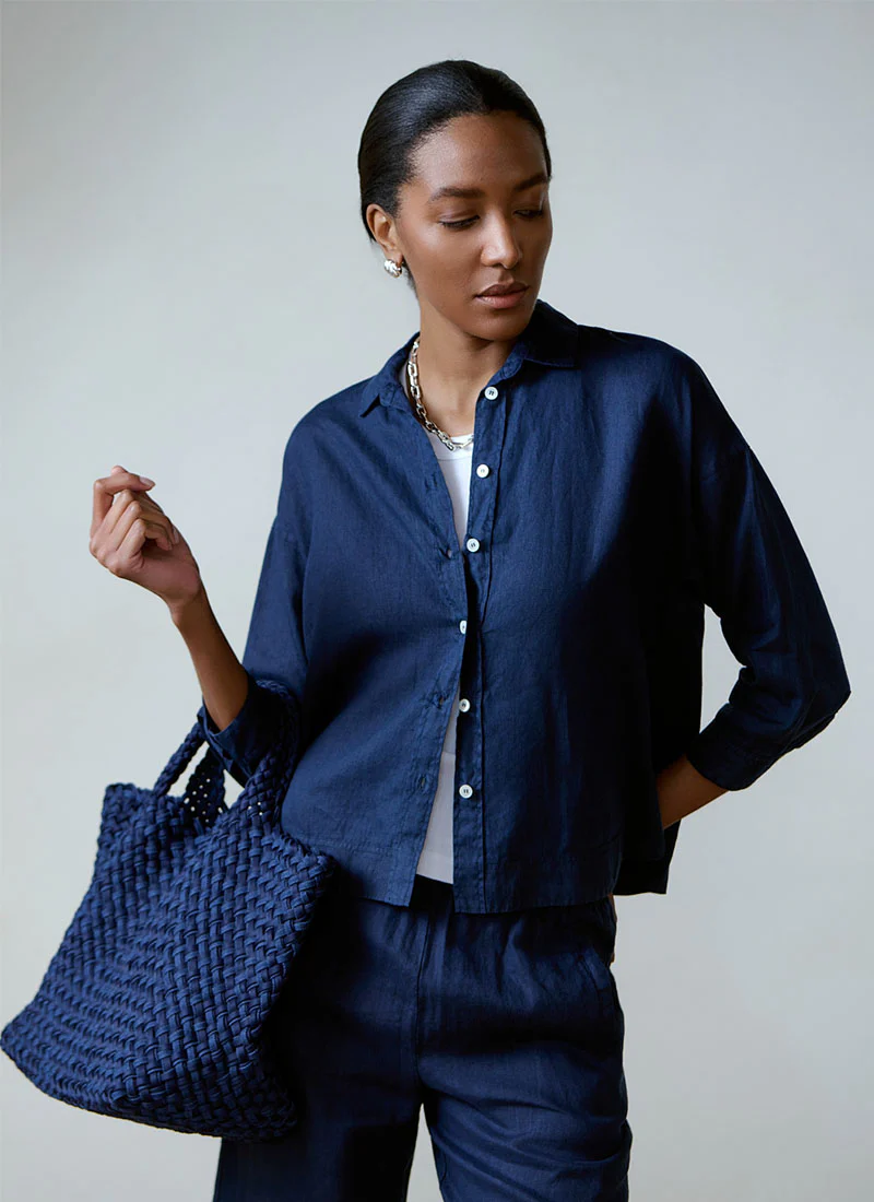Oversized Linen Button Up Shirt