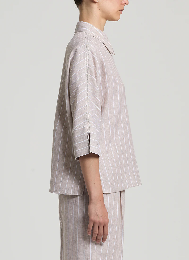 Linen Striped Shirt - Image 2