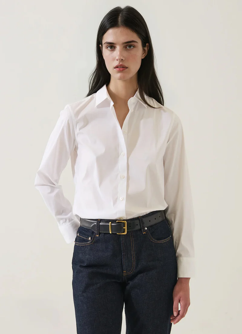 Long Sleeve Cotton Stretch Classic Fit Shirt