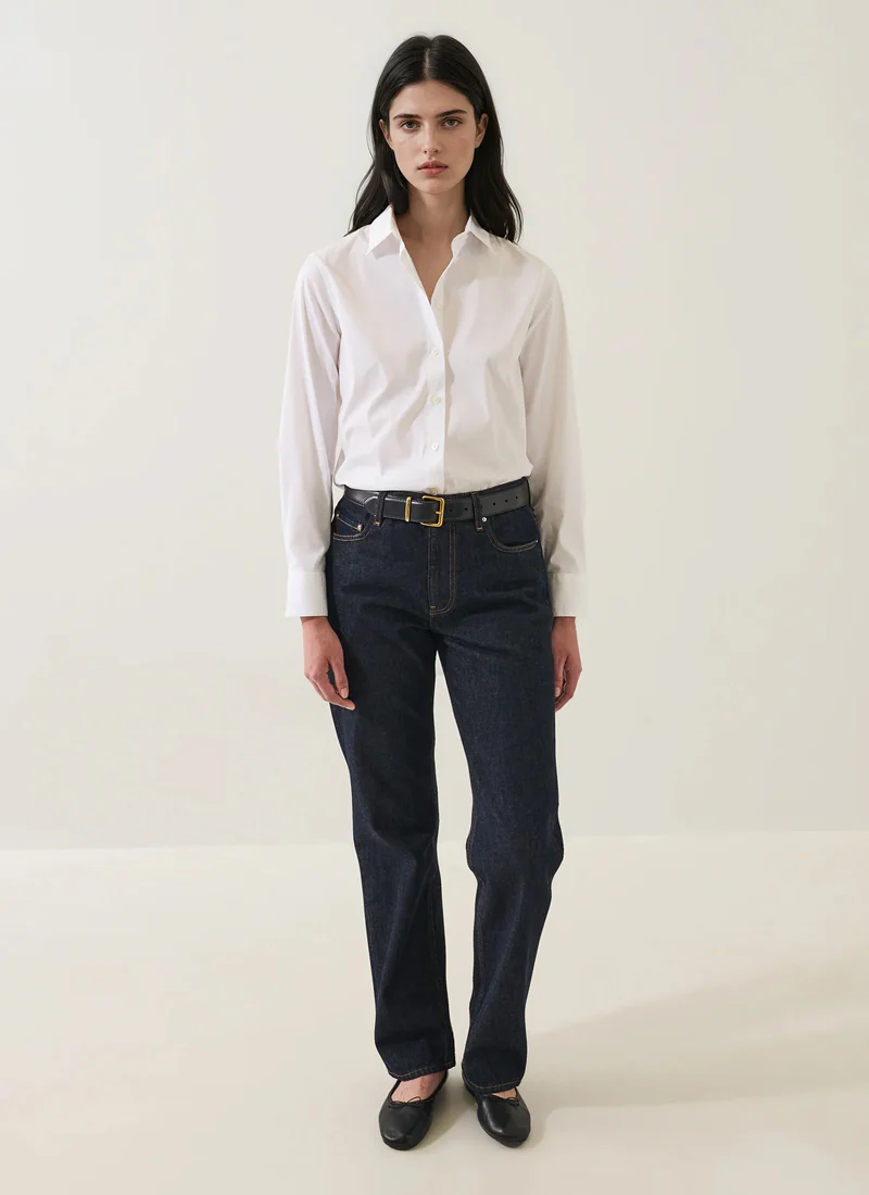 Long Sleeve Cotton Stretch Classic Fit Shirt - Image 4
