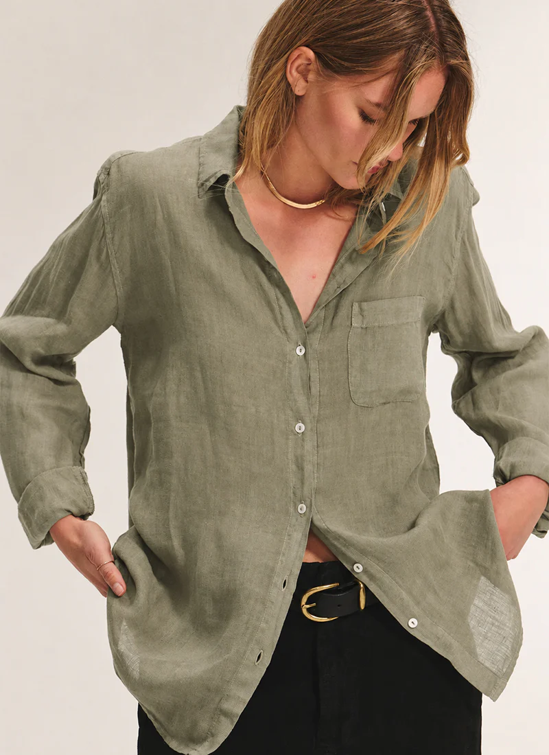 Mulholland Woven Linen Top - Image 2