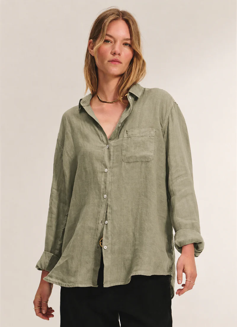 Mulholland Woven Linen Top - Image 4