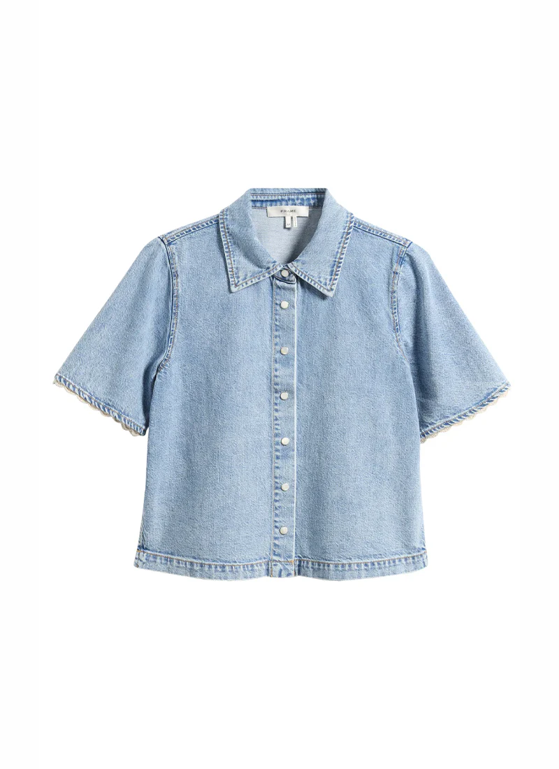 The Denim Crochet Top