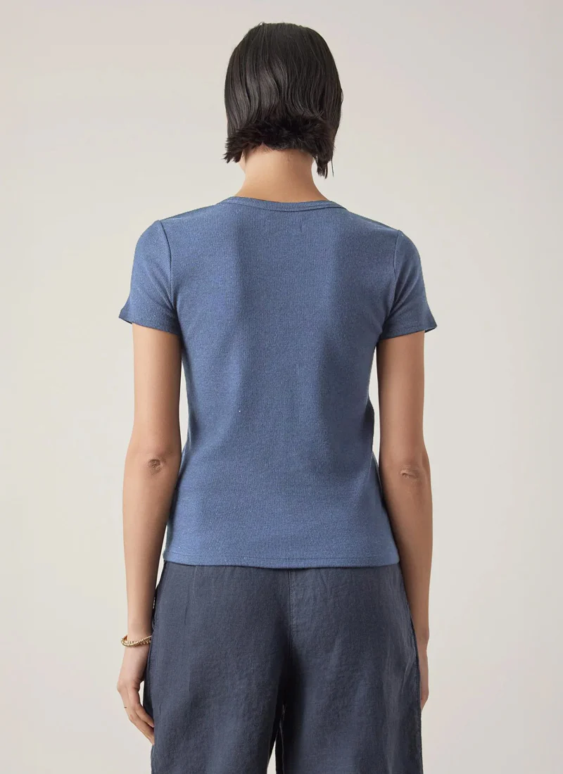 Bedford  Short Sleeve Rib Modal Tee - Image 2