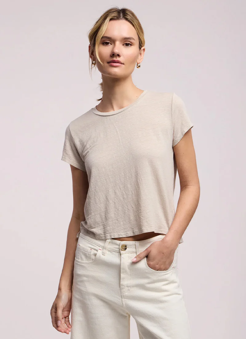 Casey Linen Knit T-Shirt