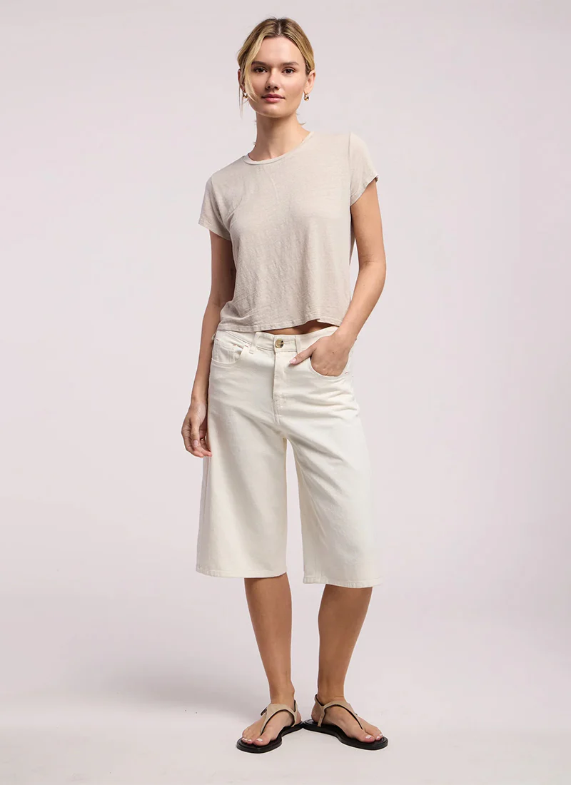 Casey Linen Knit T-Shirt - Image 4