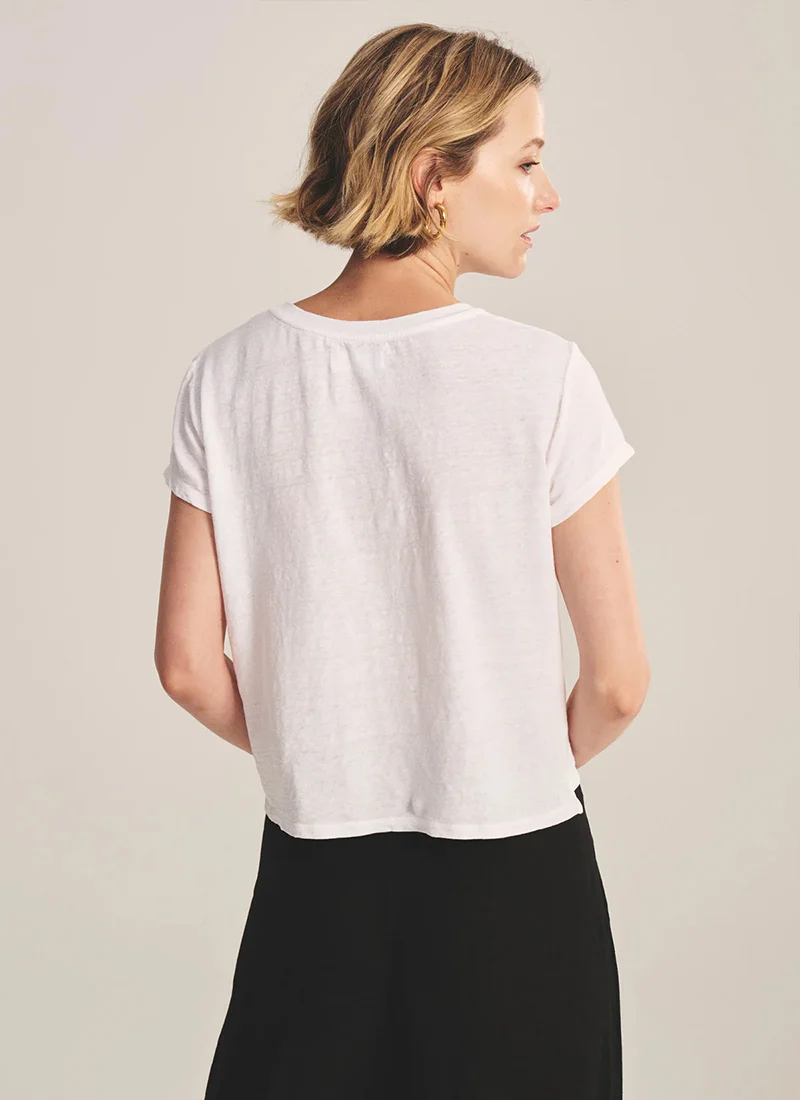 Casey Linen Knit T-Shirt - Image 3