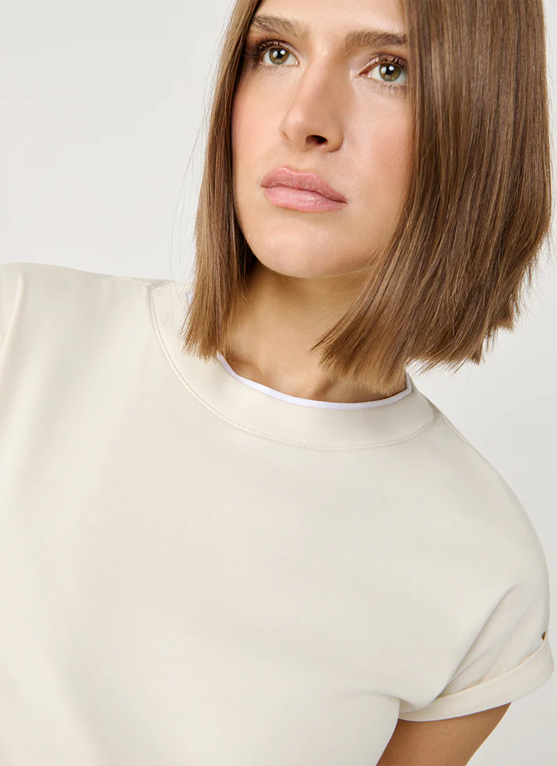 Cotton Short Sleeve Crewneck T-Shirt - Image 2