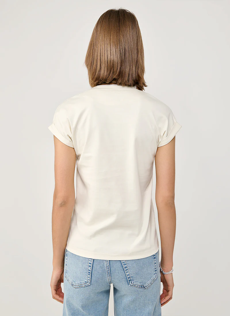 Cotton Short Sleeve Crewneck T-Shirt - Image 3