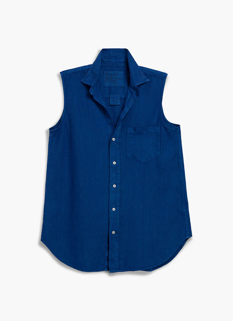 Finley Sleeveless Layering Button-Up Shirt - Image 2