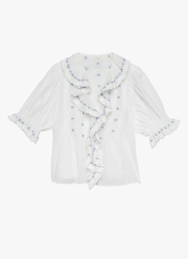 Hettie Cotton Short Sleeve Top - Image 4
