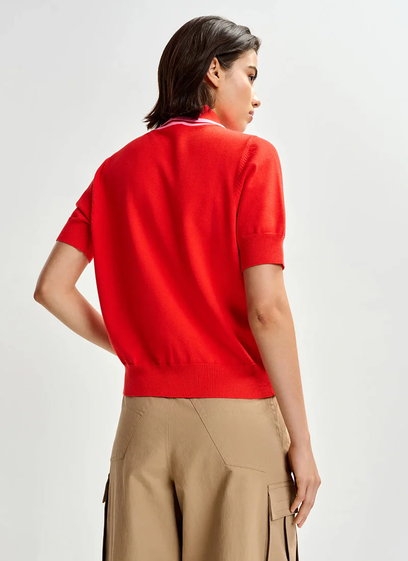 Jonda Contrast Colour Polo - Image 2