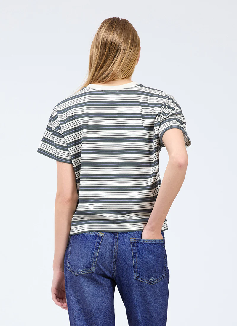 Kelly Stripe Boxy Jersey Tee - Image 2