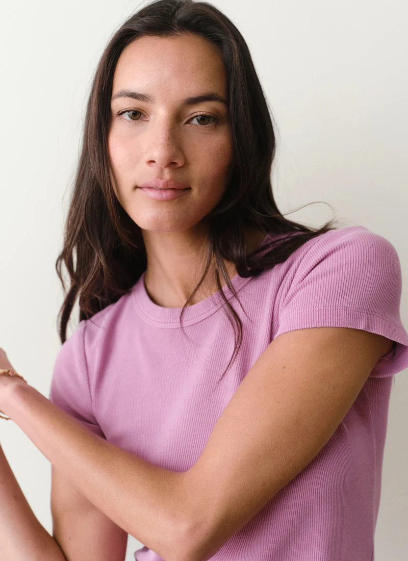 Lexi Rib Crew Tee - Image 3