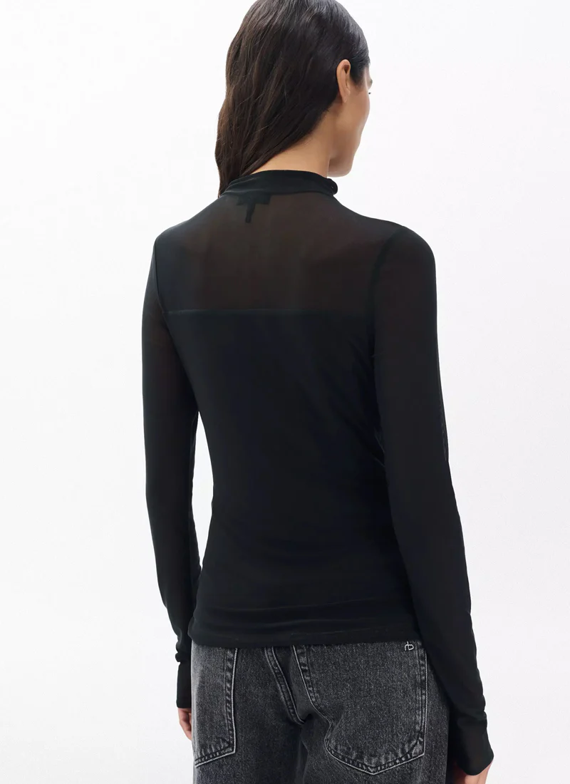 Luca  Mixed-Media Mockneck - Image 2