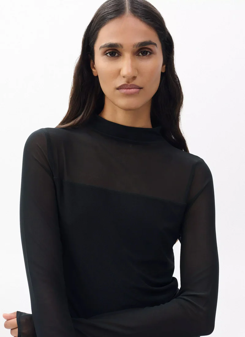 Luca  Mixed-Media Mockneck - Image 4