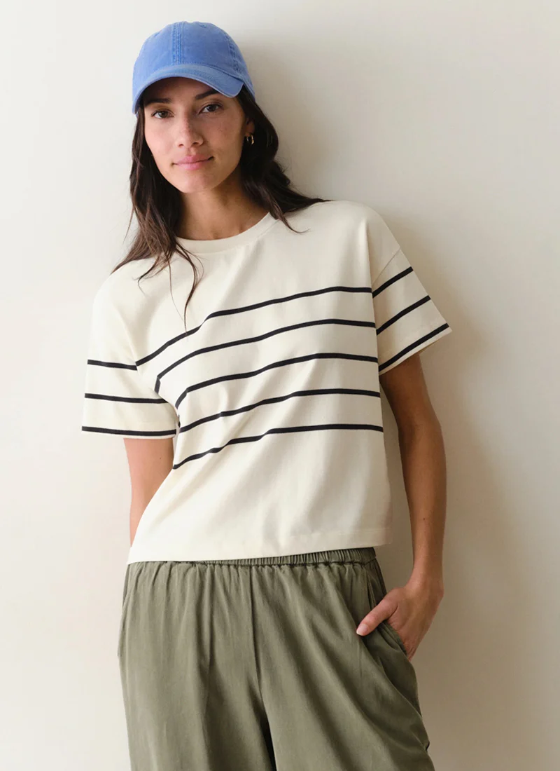 Luxe Sueded Crew Tee