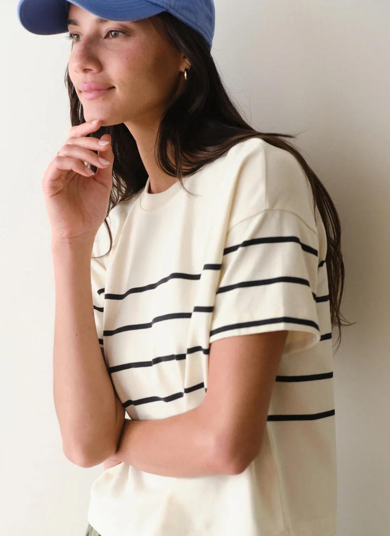 Luxe Sueded Crew Tee - Image 3