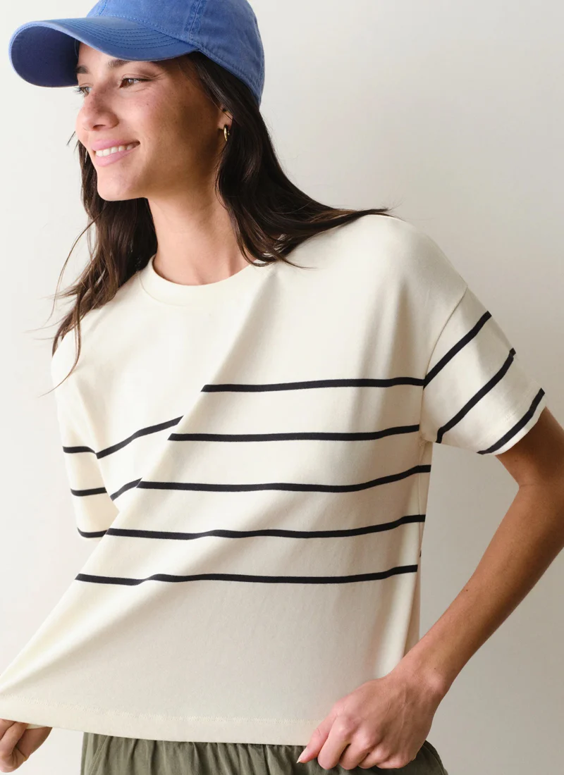 Luxe Sueded Crew Tee - Image 4