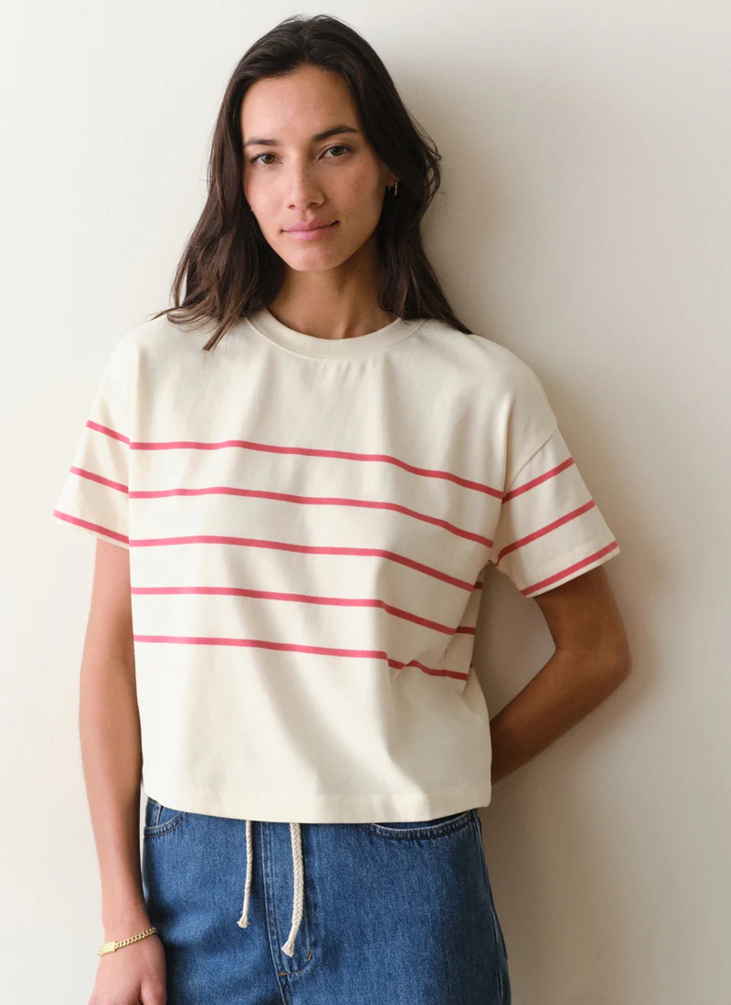 Luxe Sueded Crew Tee