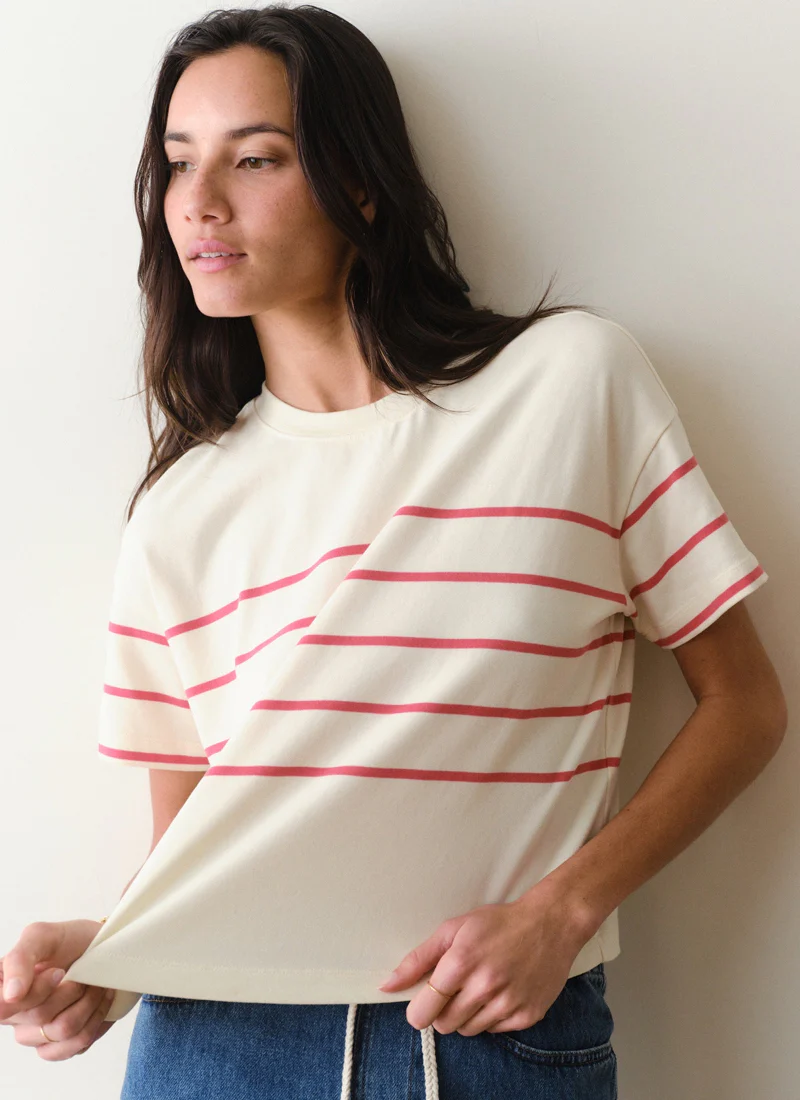 Luxe Sueded Crew Tee - Image 3