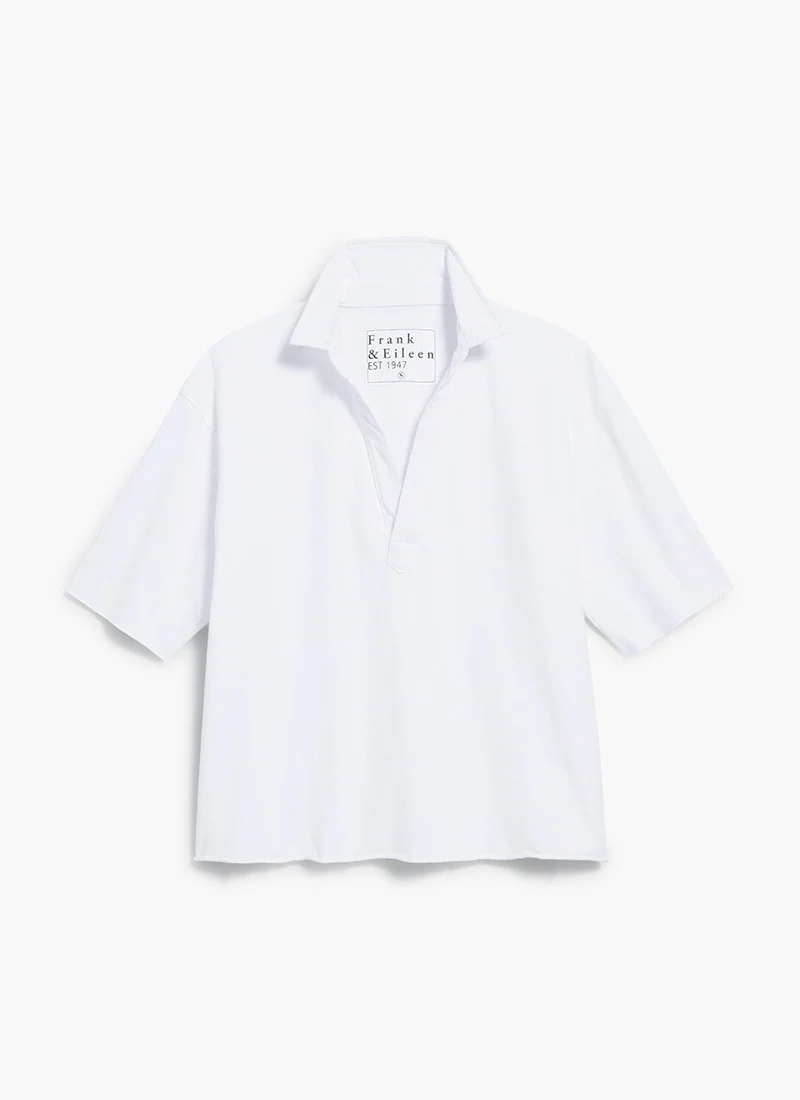 Patty Cotton Popover Short Sleeve Henley - Image 4