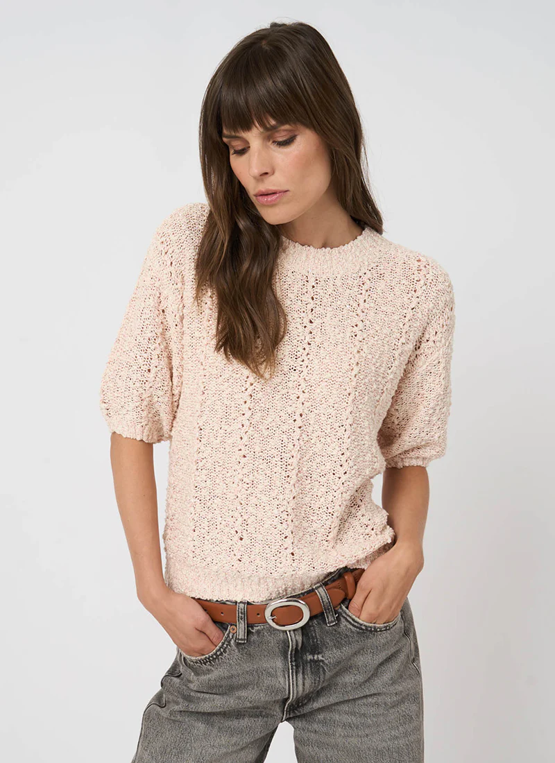 Textured Italian Cotton-Blend Sweater