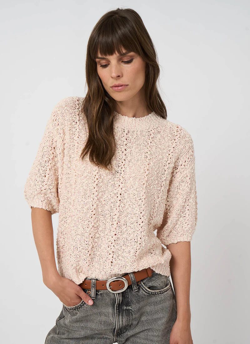 Textured Italian Cotton-Blend Sweater - Image 4