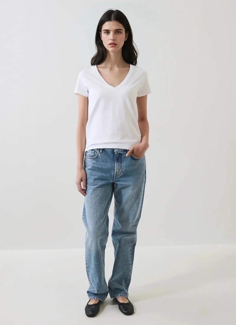 Short Sleeve Iconic Pima Stretch Tee - Image 4