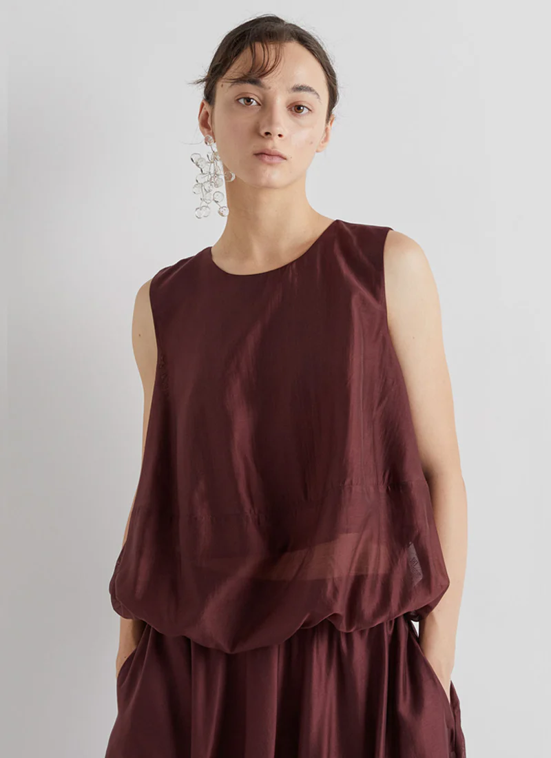 Sleeveless Bubble Top
