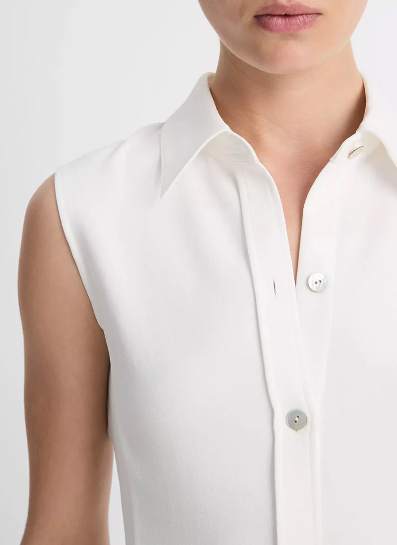 Sleeveless Button Down - Image 3