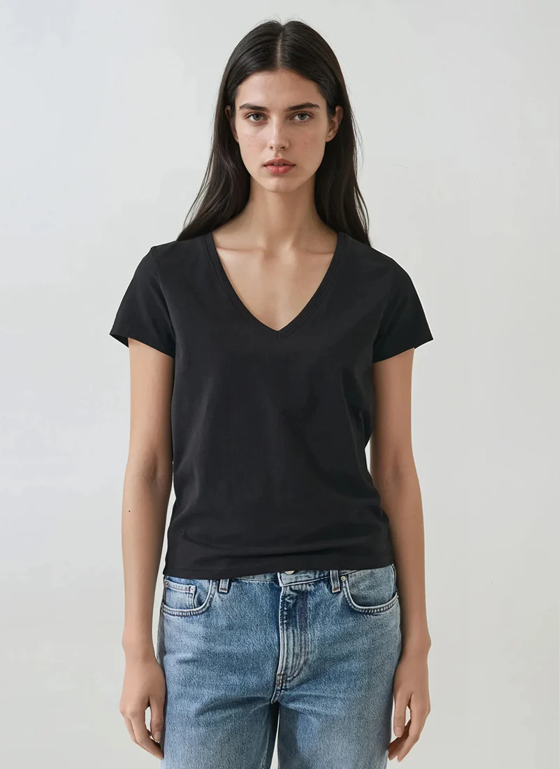 Short Sleeve Iconic Pima Stretch Tee - Image 3