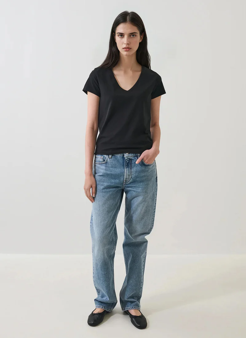 Short Sleeve Iconic Pima Stretch Tee - Image 4