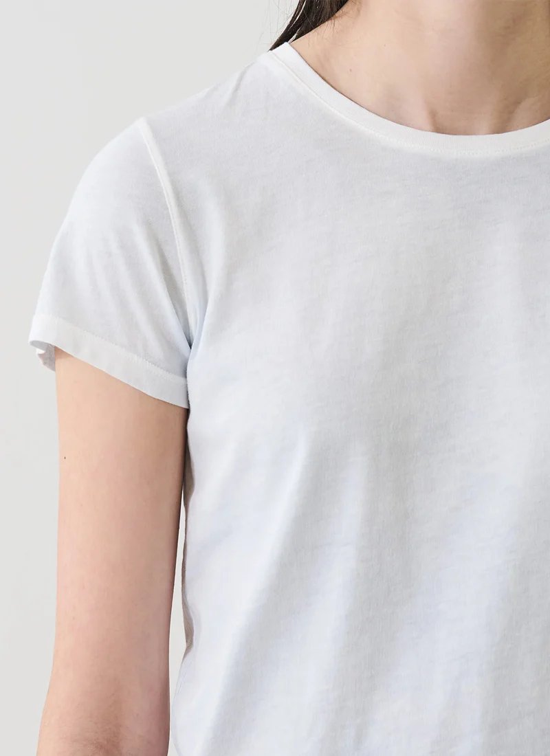 Reverse Spray Pima Cotton Crew Neck Tee - Image 2