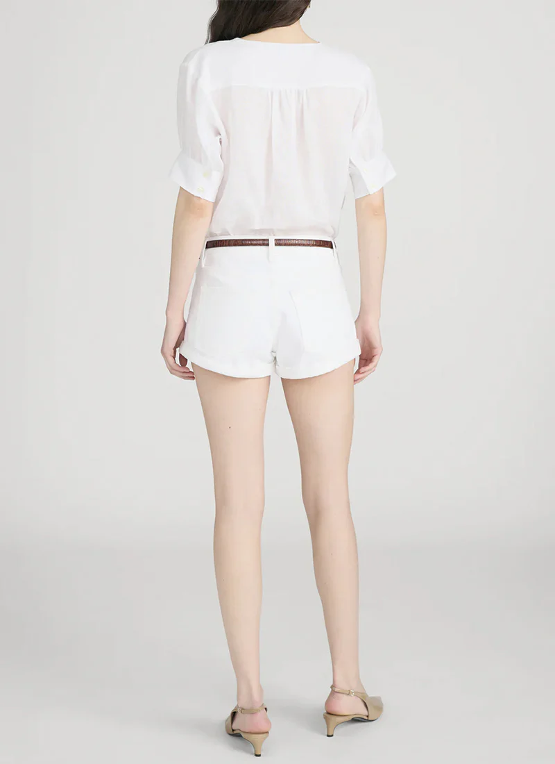 The Linen V-Neck Popover Top - Image 4