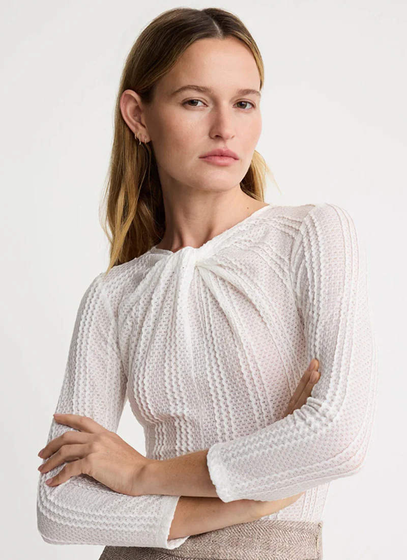 Twist Neck Knit Top - Image 3