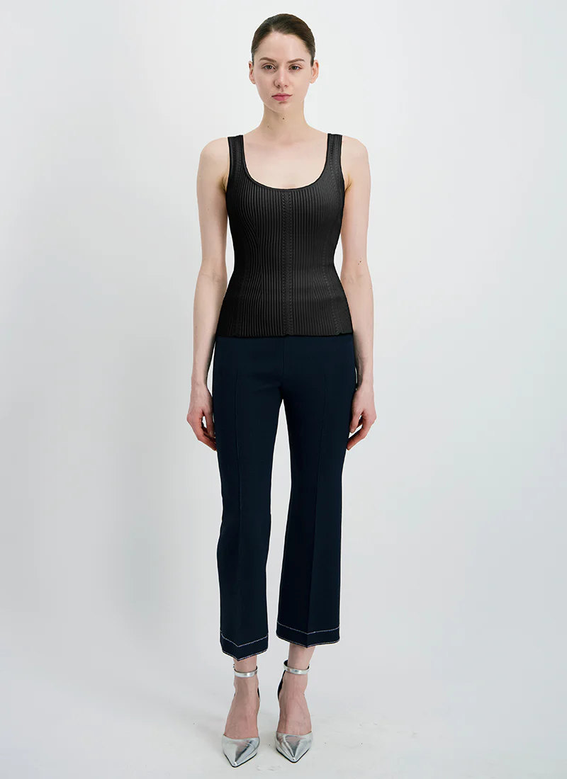 Embellished Knitted Reversible Tank Top - Image 5