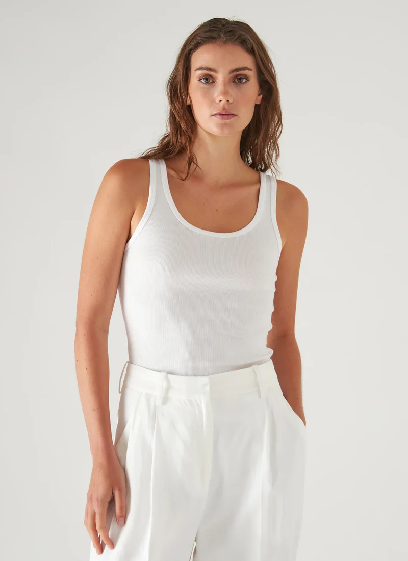 Scoop Neck Rib Tank