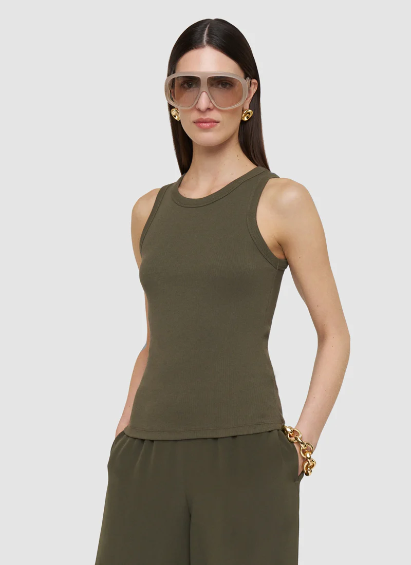 Yeux Cotton Rib Tank