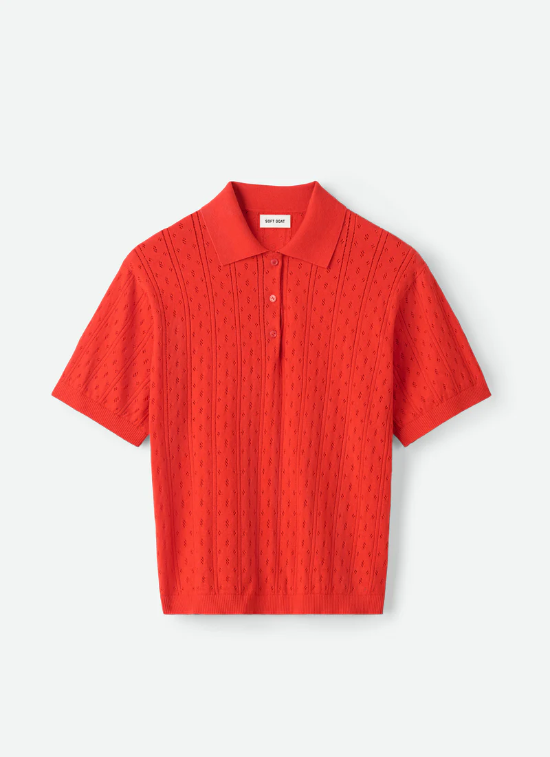 Pointelle Pique Polo - Image 8
